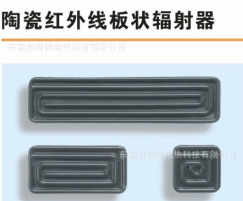 Ceramic infrared plate radiator 